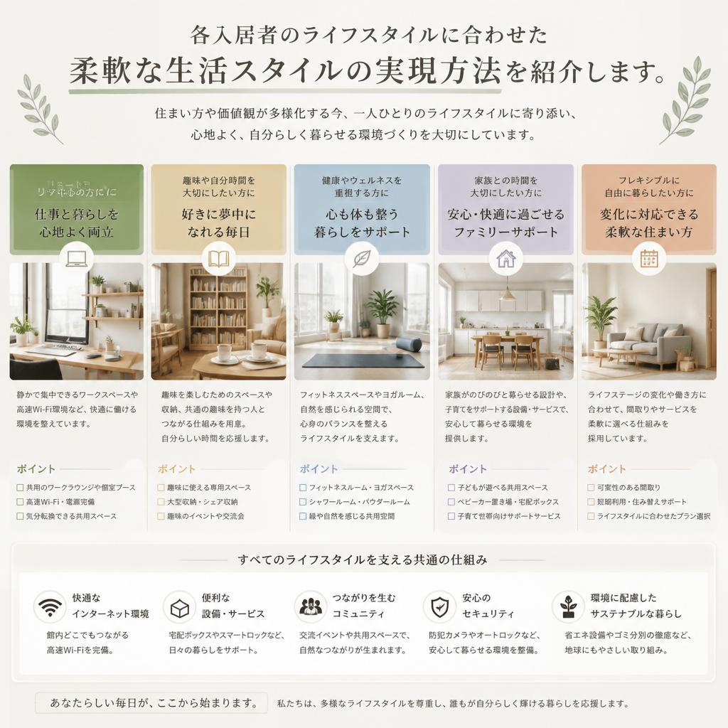 フレキシブルな生活スタイルの提案
