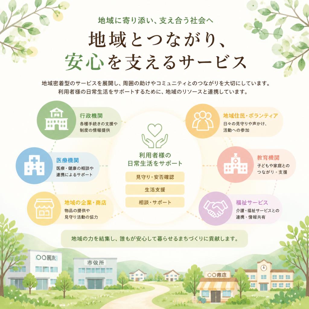 地域密着型のサポート