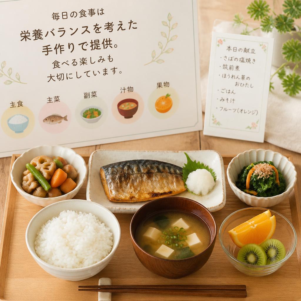 食事も手作りで安心