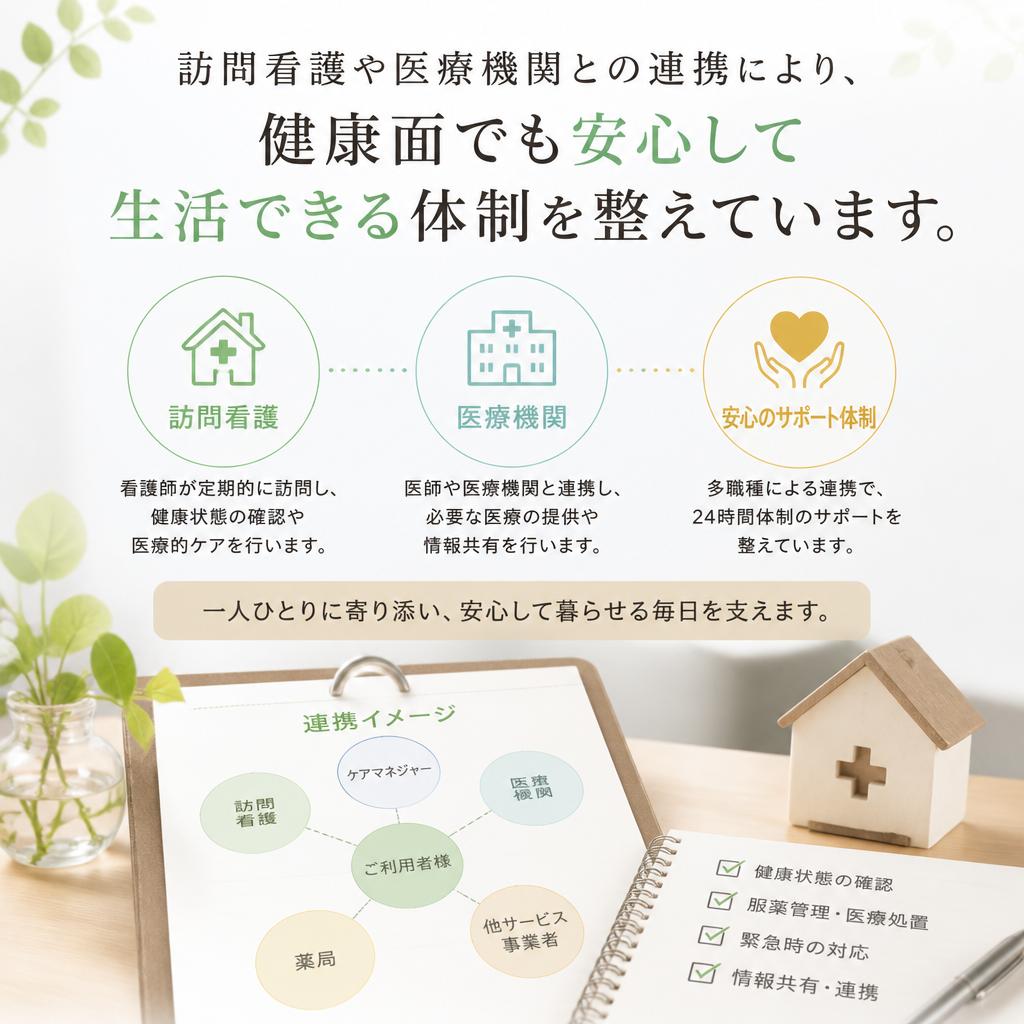 医療面の安心サポート
