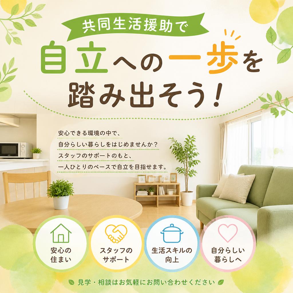 共同生活援助で自立への一歩を踏み出そう！ | 暁希乃家 | 刈谷市 | 豊明市 | みよし市 | 