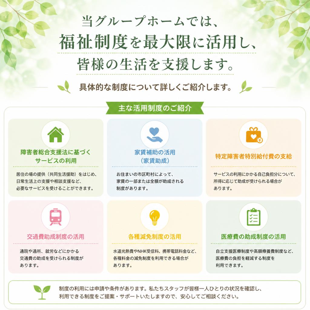 福祉制度の活用方法