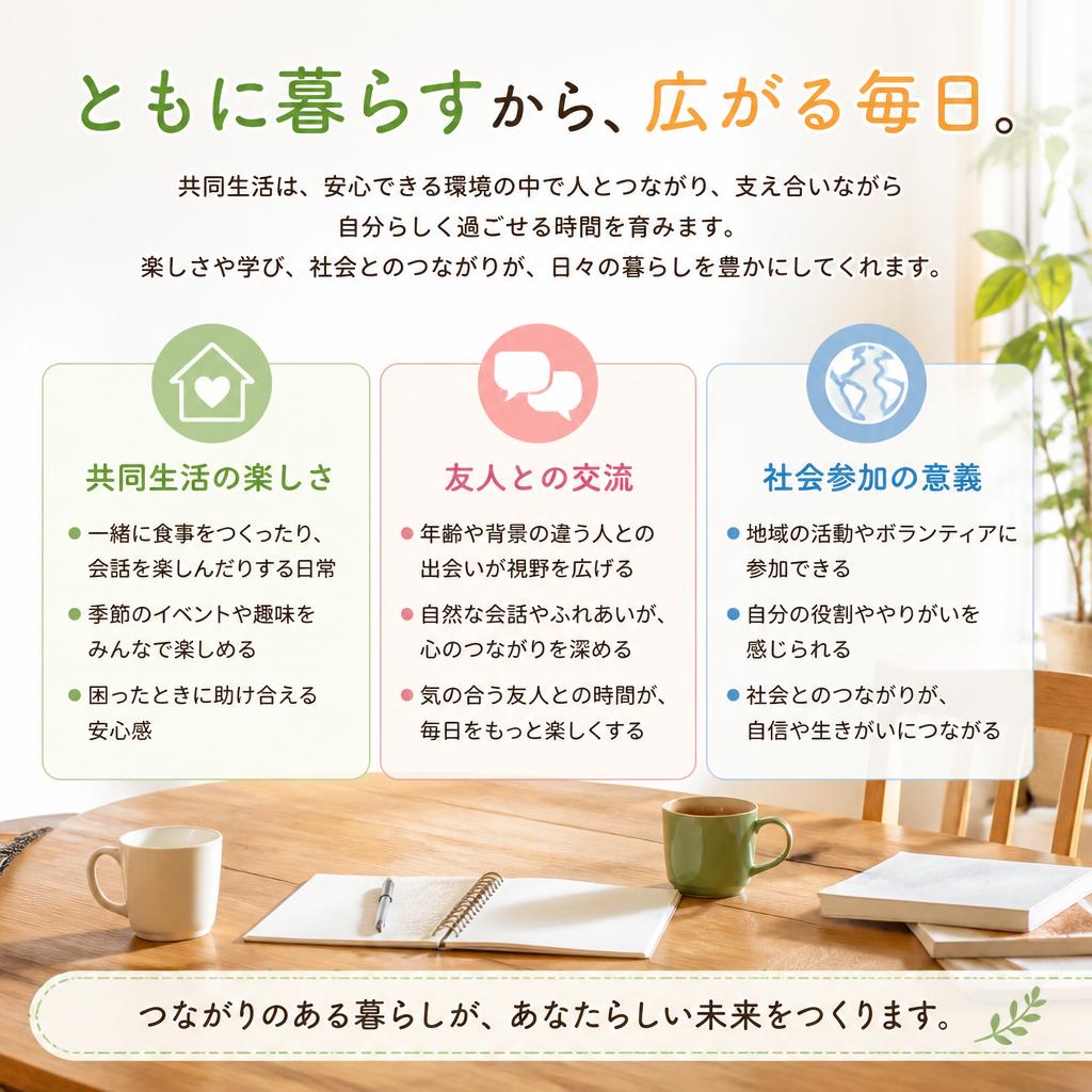 共同生活の楽しさとメリット