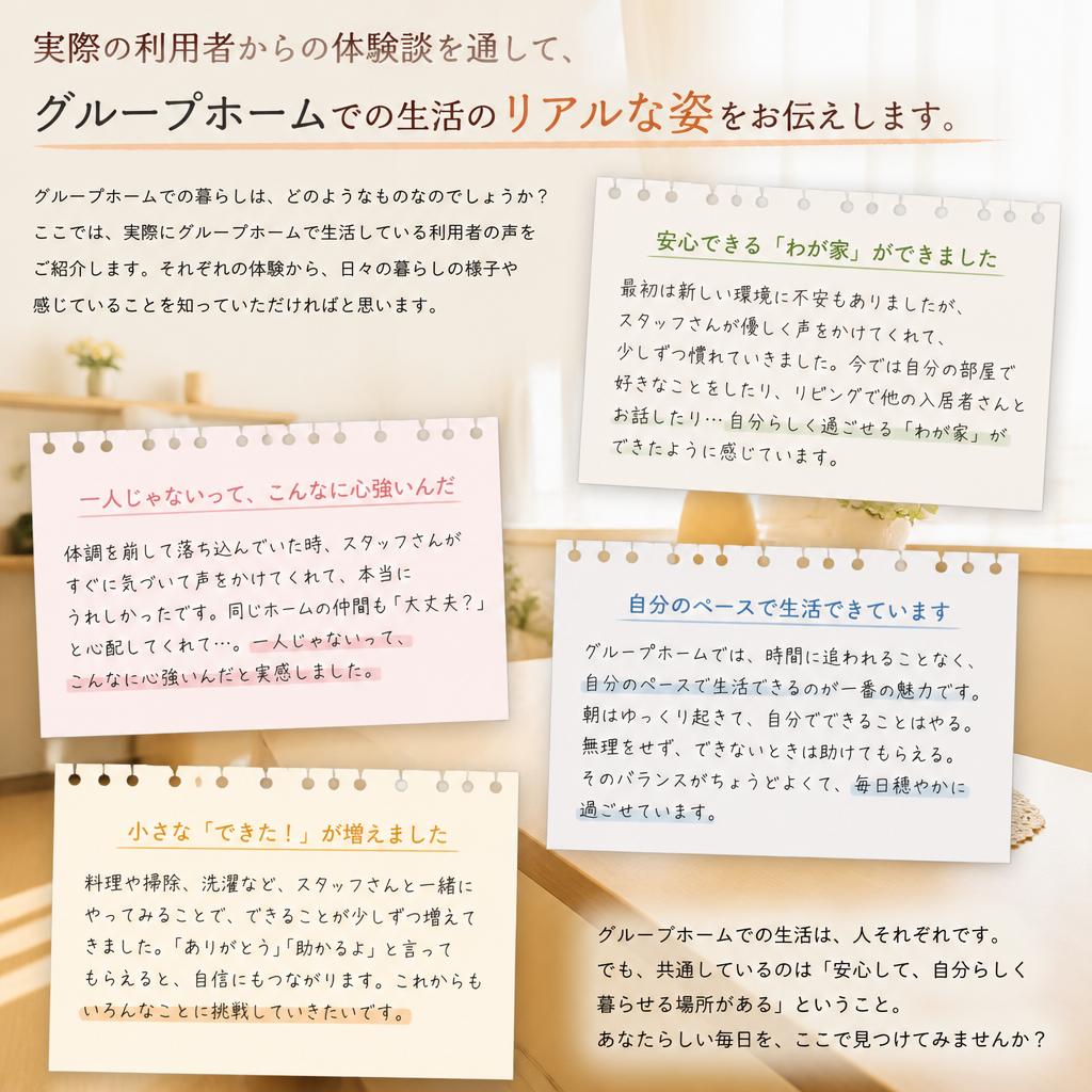 利用者の声と体験談