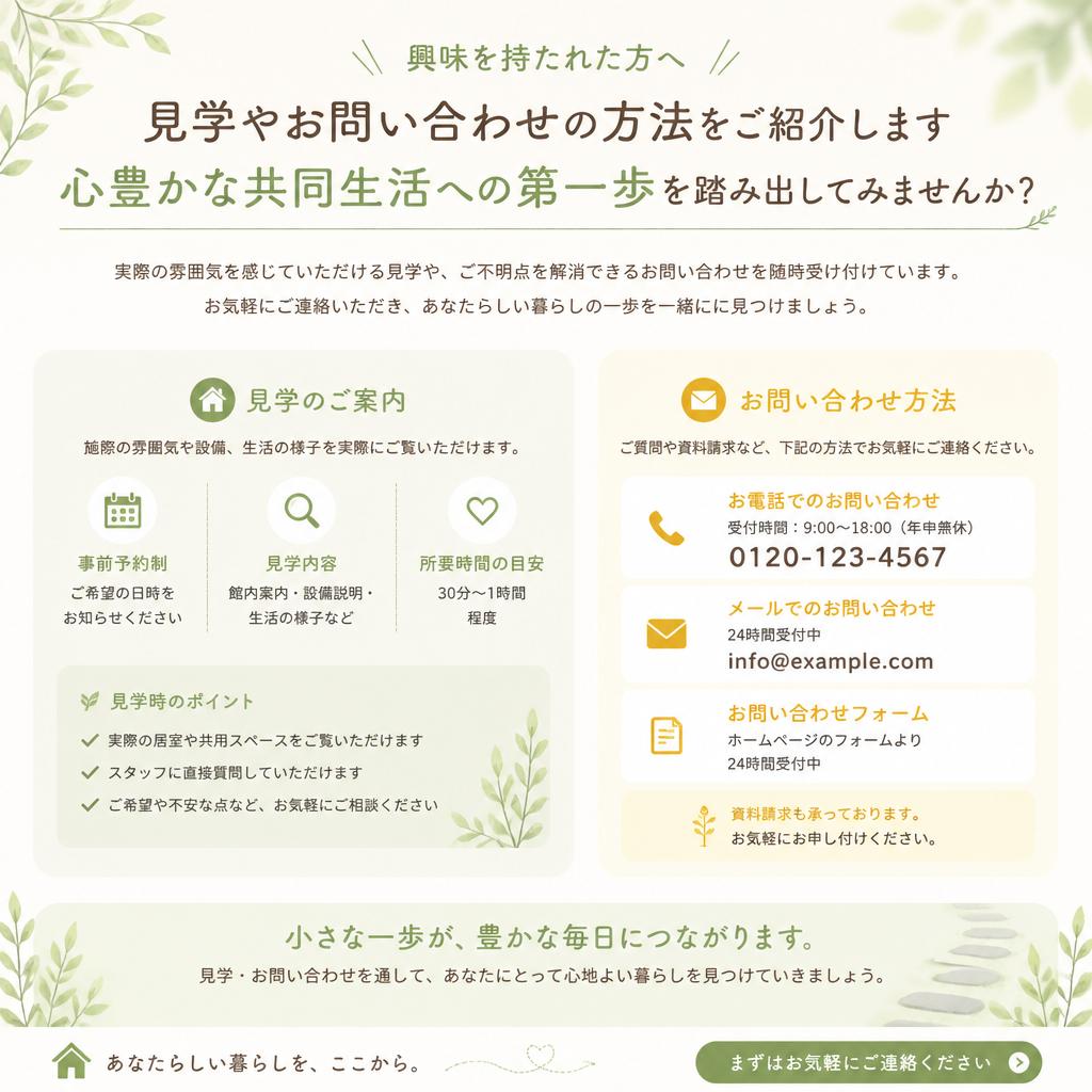 お問い合わせ・見学予約