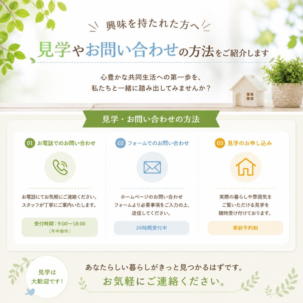 お問い合わせ・見学予約