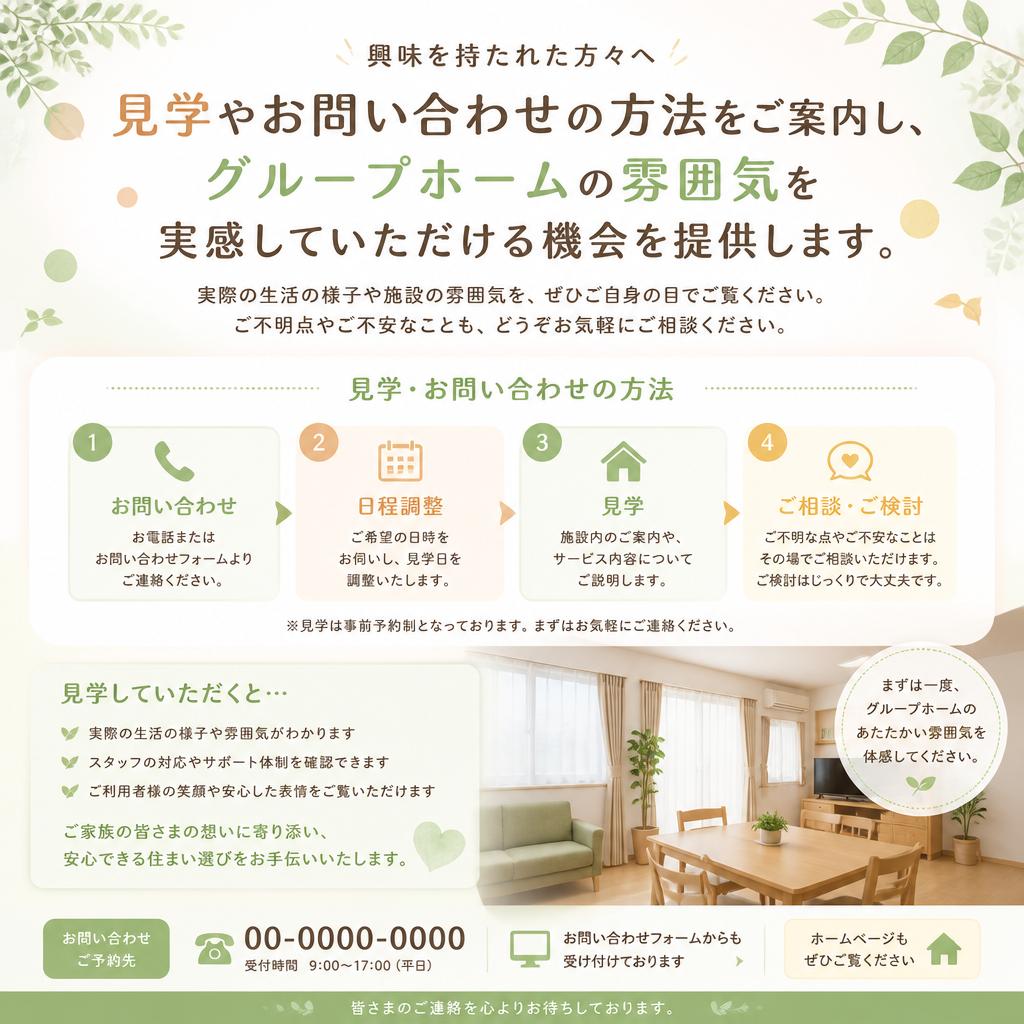 7. お問い合わせと見学のご案内