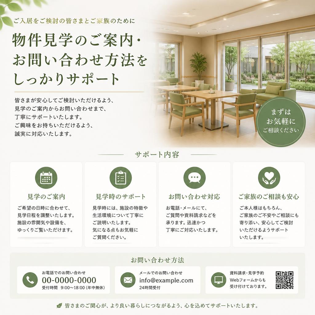 7. お問い合わせと見学のご案内