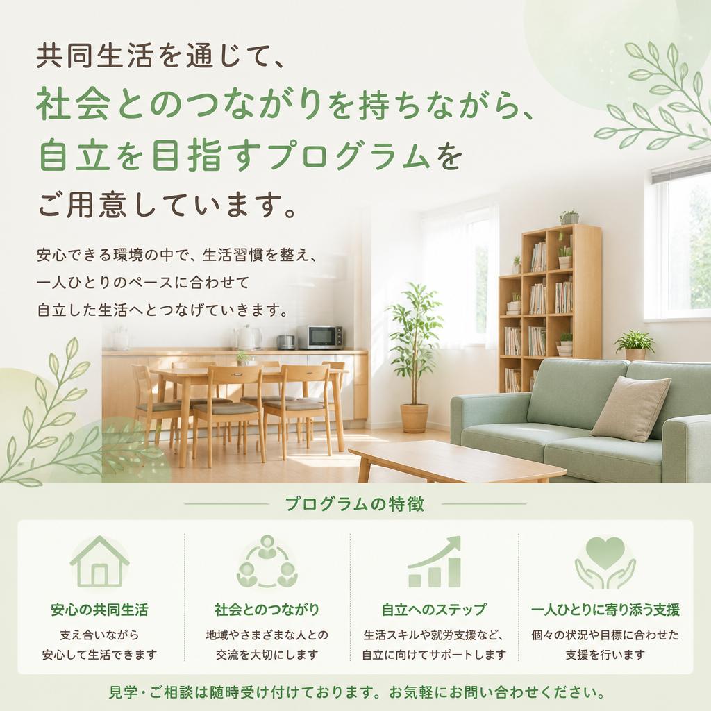 自立生活に向けたサポート