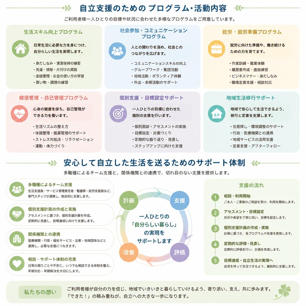 自立支援の具体例
