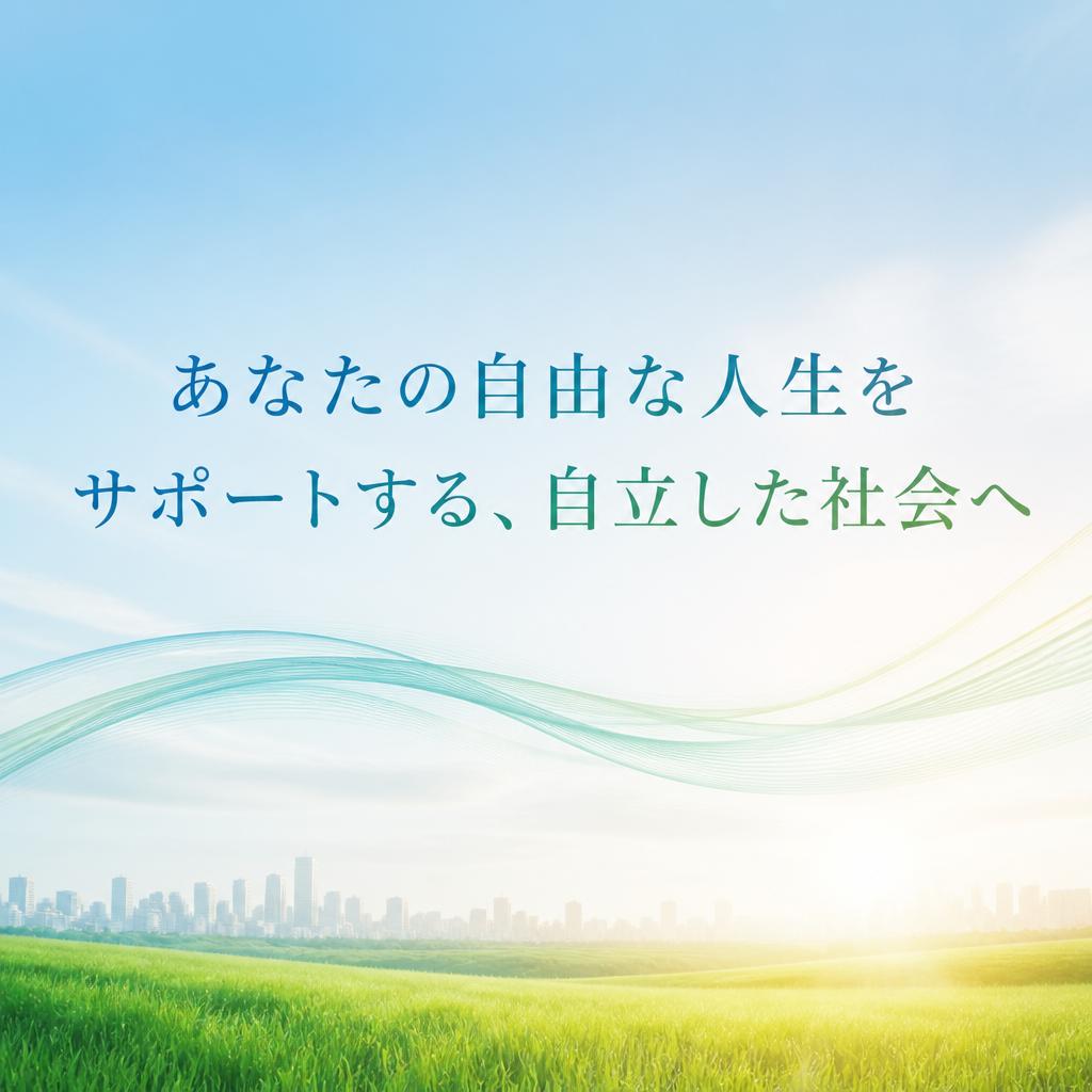あなたの自由な人生をサポートする、自立した社会へ