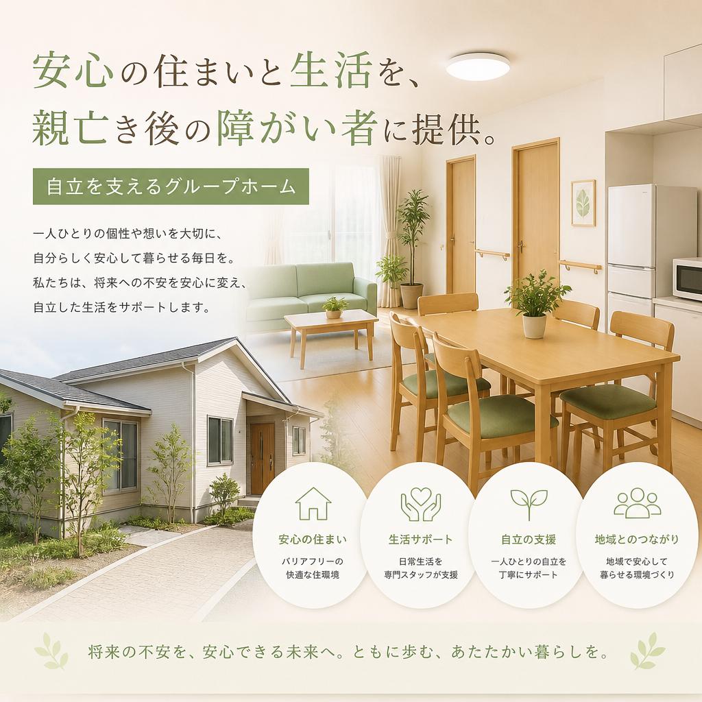 安心の住まいと生活を、親亡き後の障がい者に。自立を支えるグループホーム | 暁希乃家 | 刈谷 | 豊明 | みよし | 
