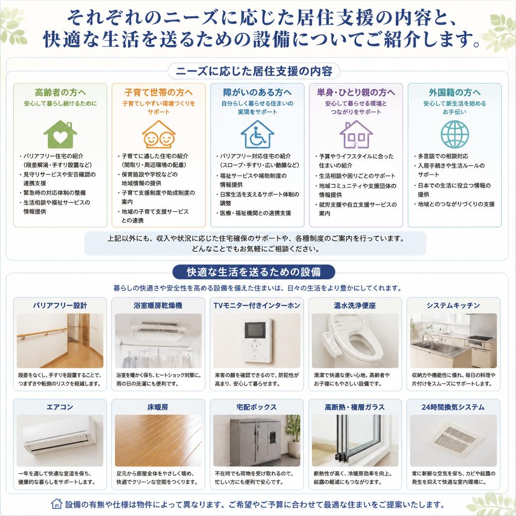 充実した居住支援