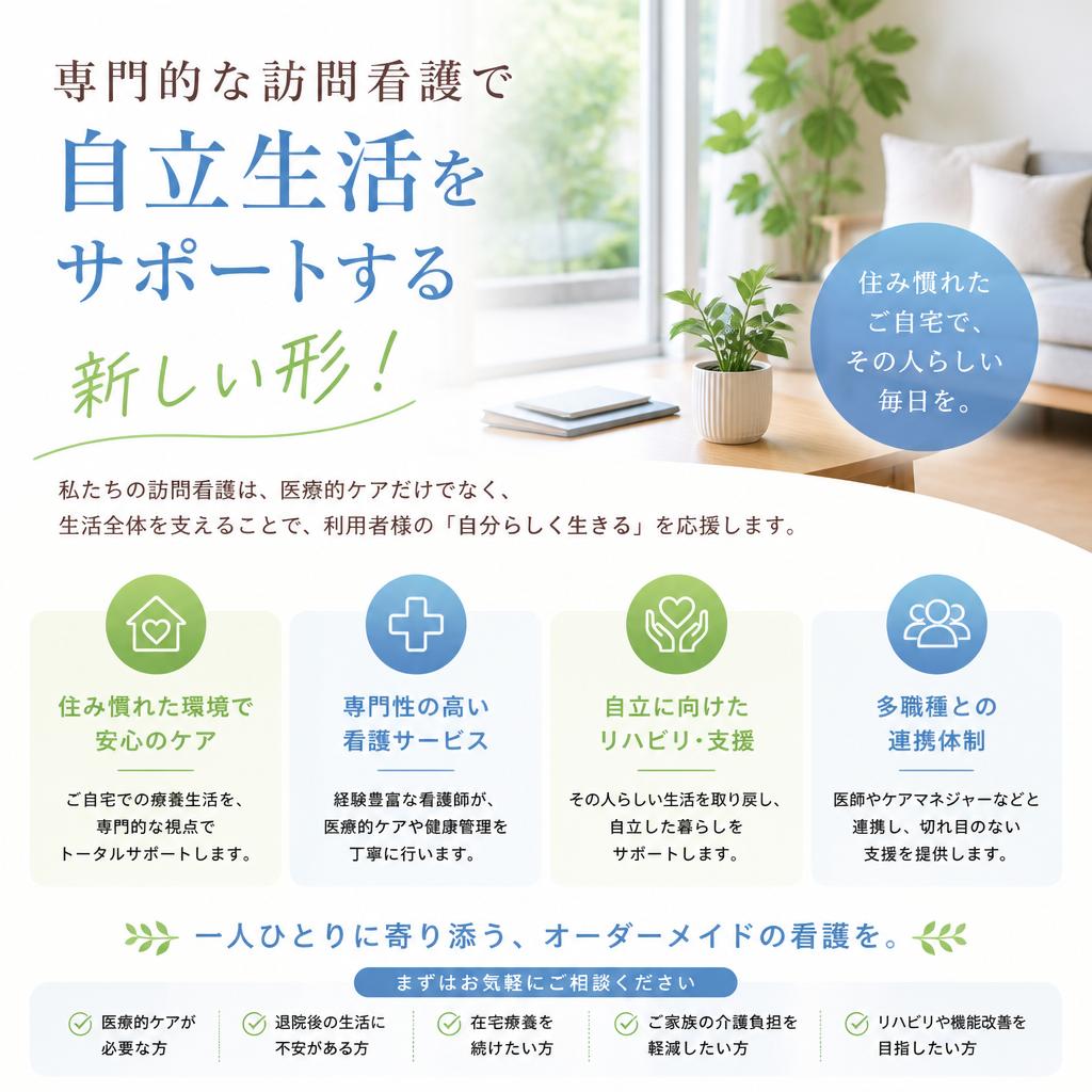 専門的な訪問看護で自立生活をサポートする新しい形！ | 暁希乃家 | 刈谷市 | 豊明市 | みよし市 | 