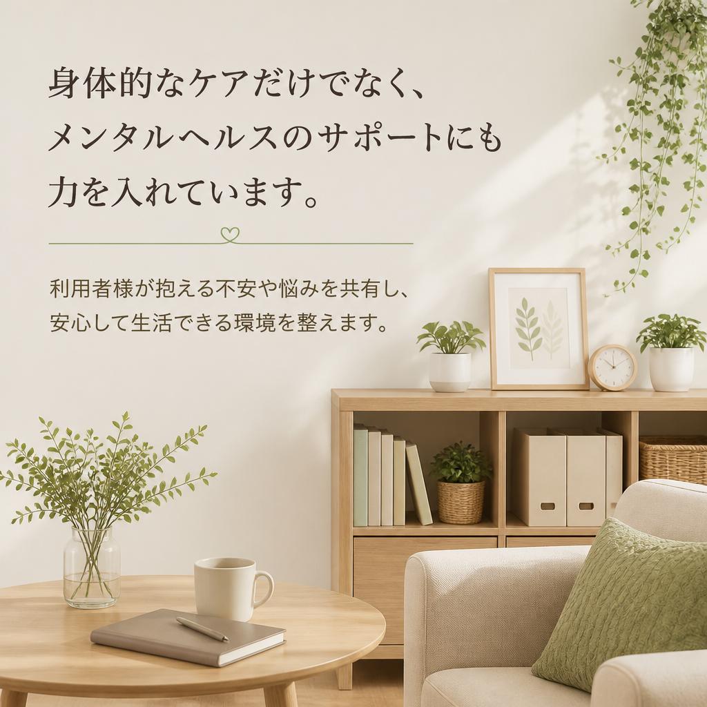 心のケアを重視した支援