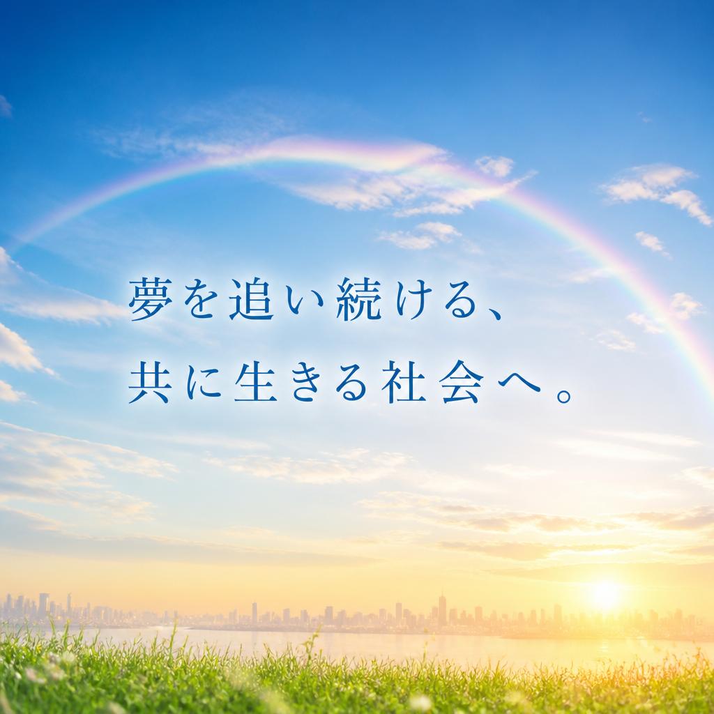 夢を追い続ける、共に生きる社会へ。