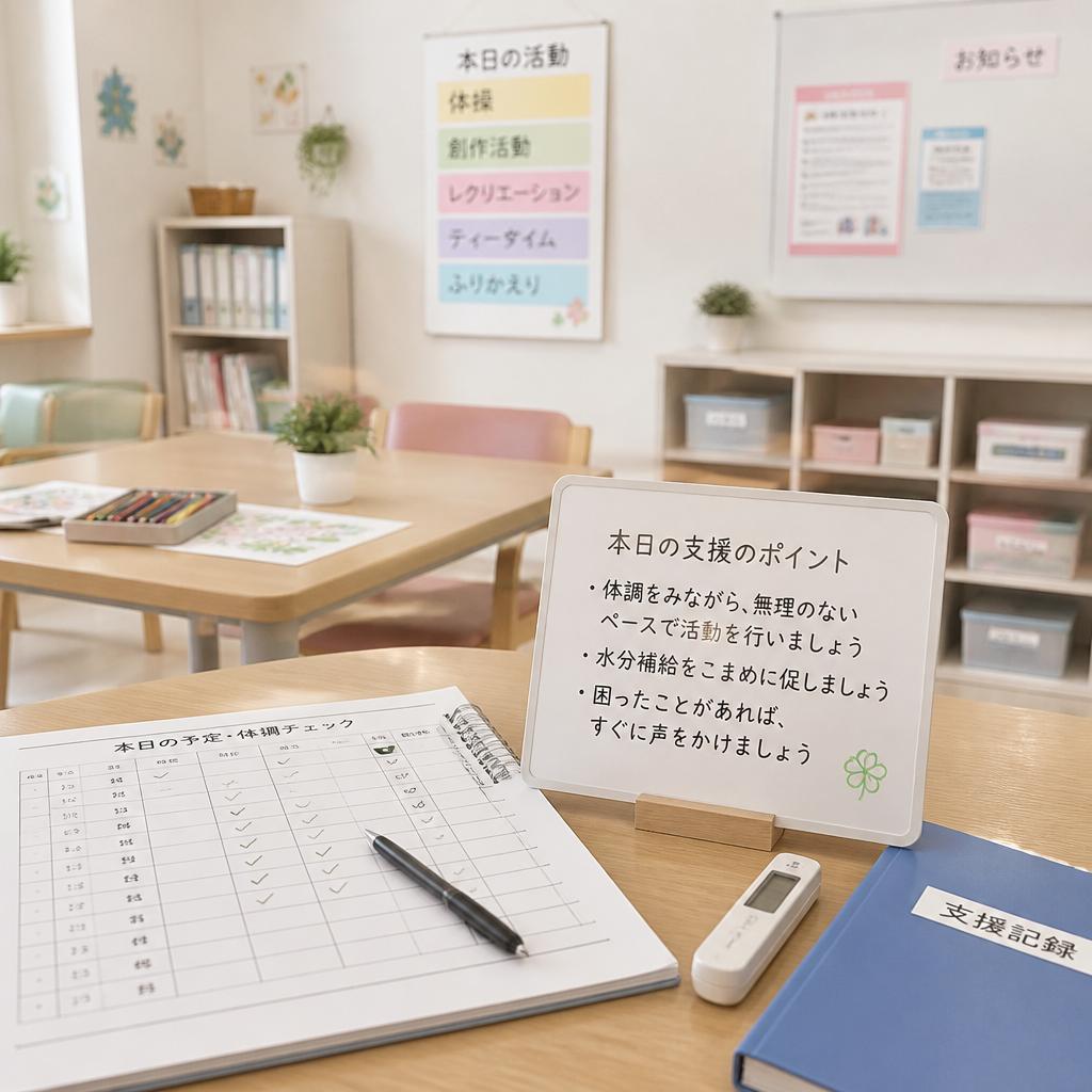 日中の活動サポート体制