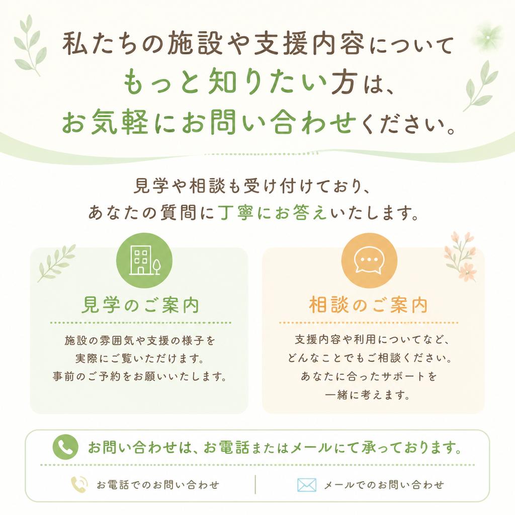 まずはお気軽にお問い合わせを！