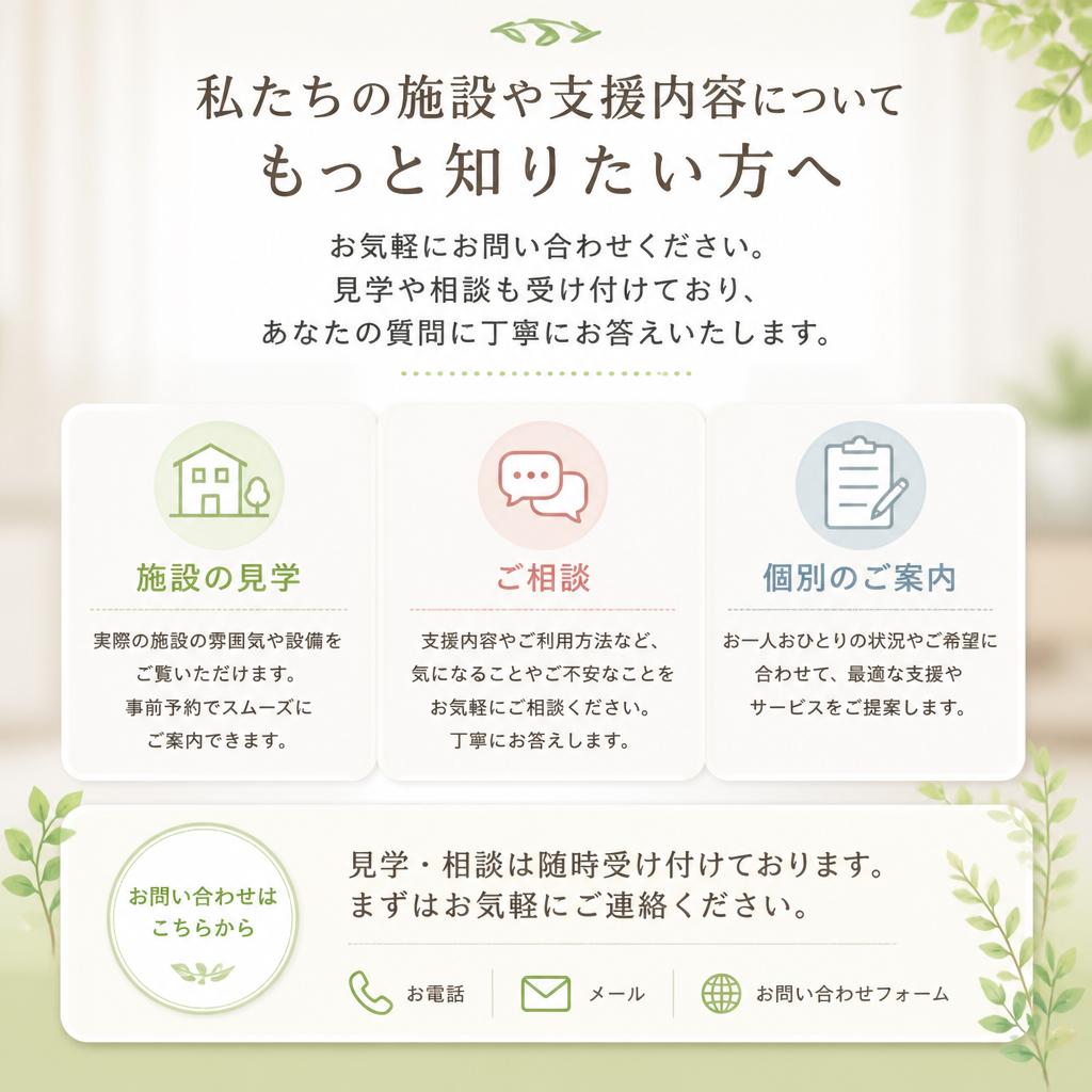まずはお気軽にお問い合わせを！