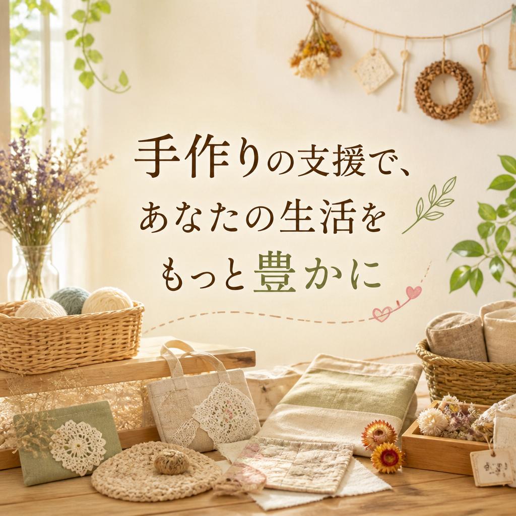手作りの支援で、あなたの生活をもっと豊かに