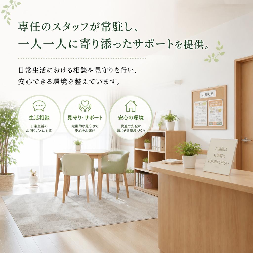 手厚い支援で安心の暮らし
