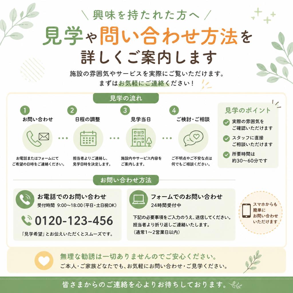 7. お問い合わせ・見学のご案内