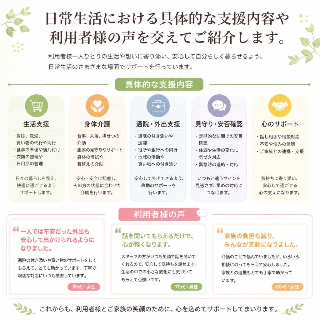 4. 生活支援の内容