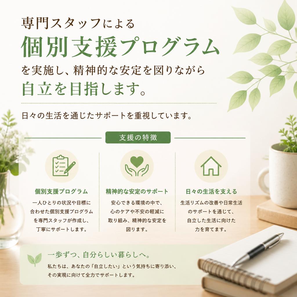 個別支援プログラムの特徴