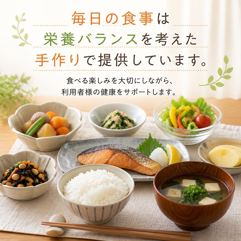 手作りの食事で心も満たす