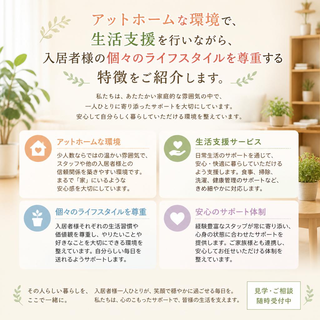 グループホームの特徴