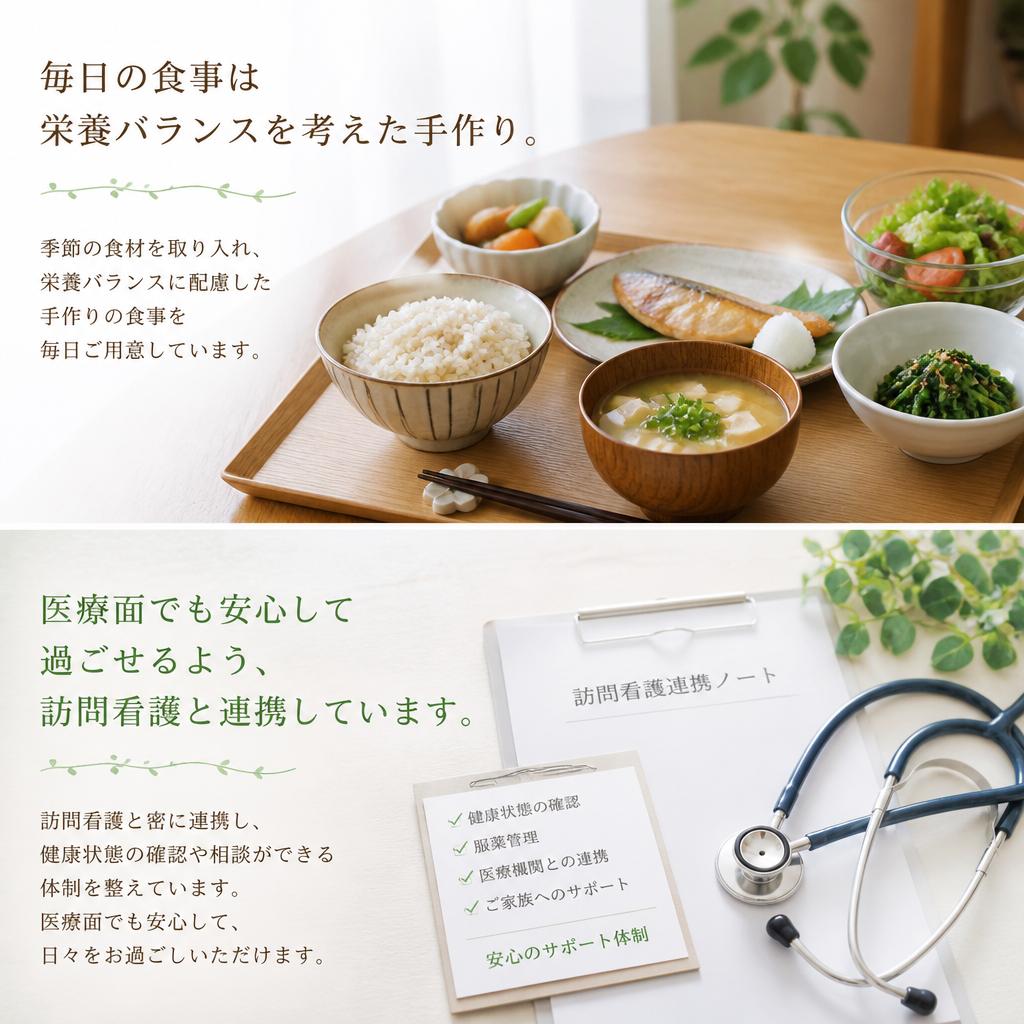 安心の食事と健康管理