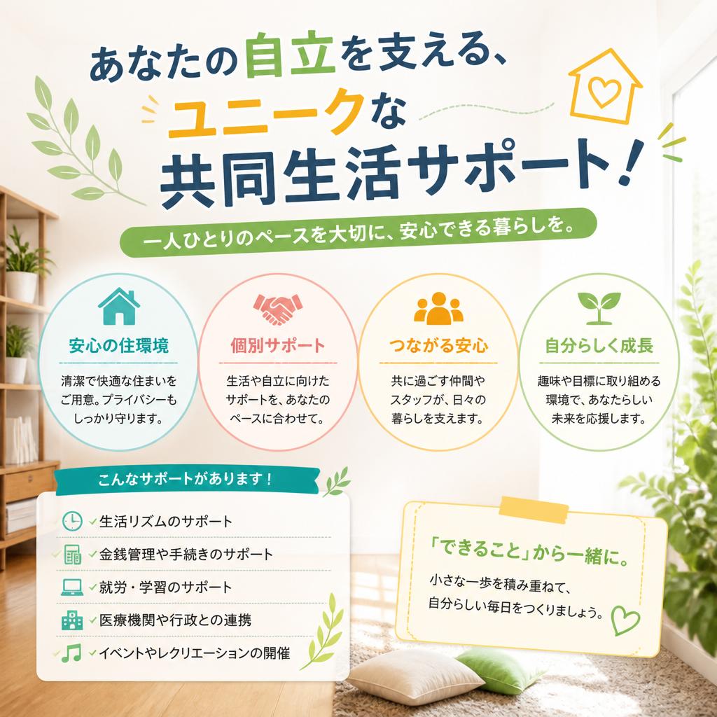 あなたの自立を支える、ユニークな共同生活サポート！ | 暁希乃家 | 刈谷市 | 豊明市 | みよし市 | 