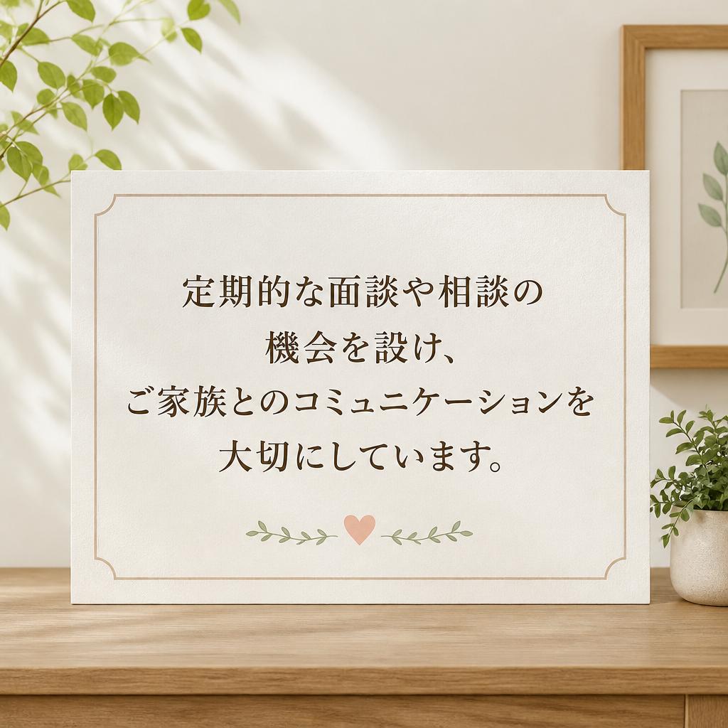 ご家族との情報共有