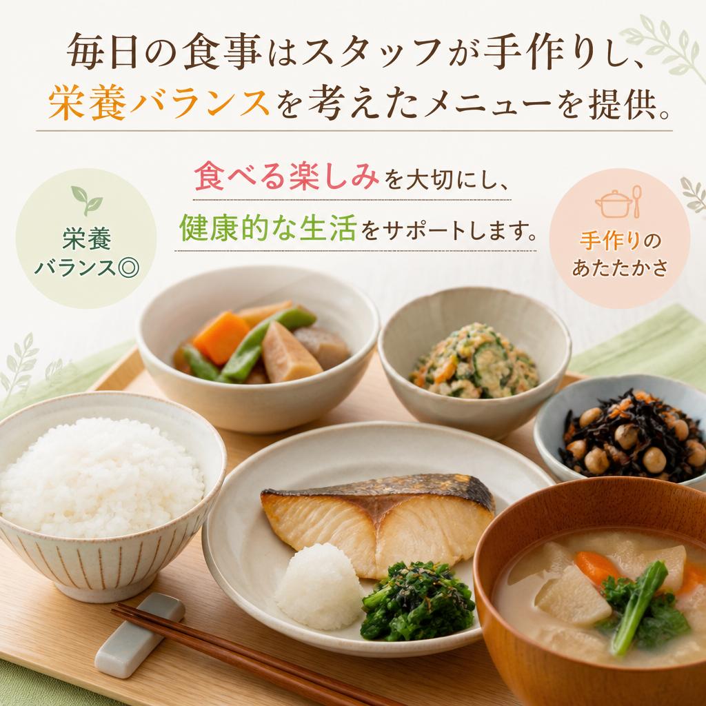 手作りの食事で健康管理