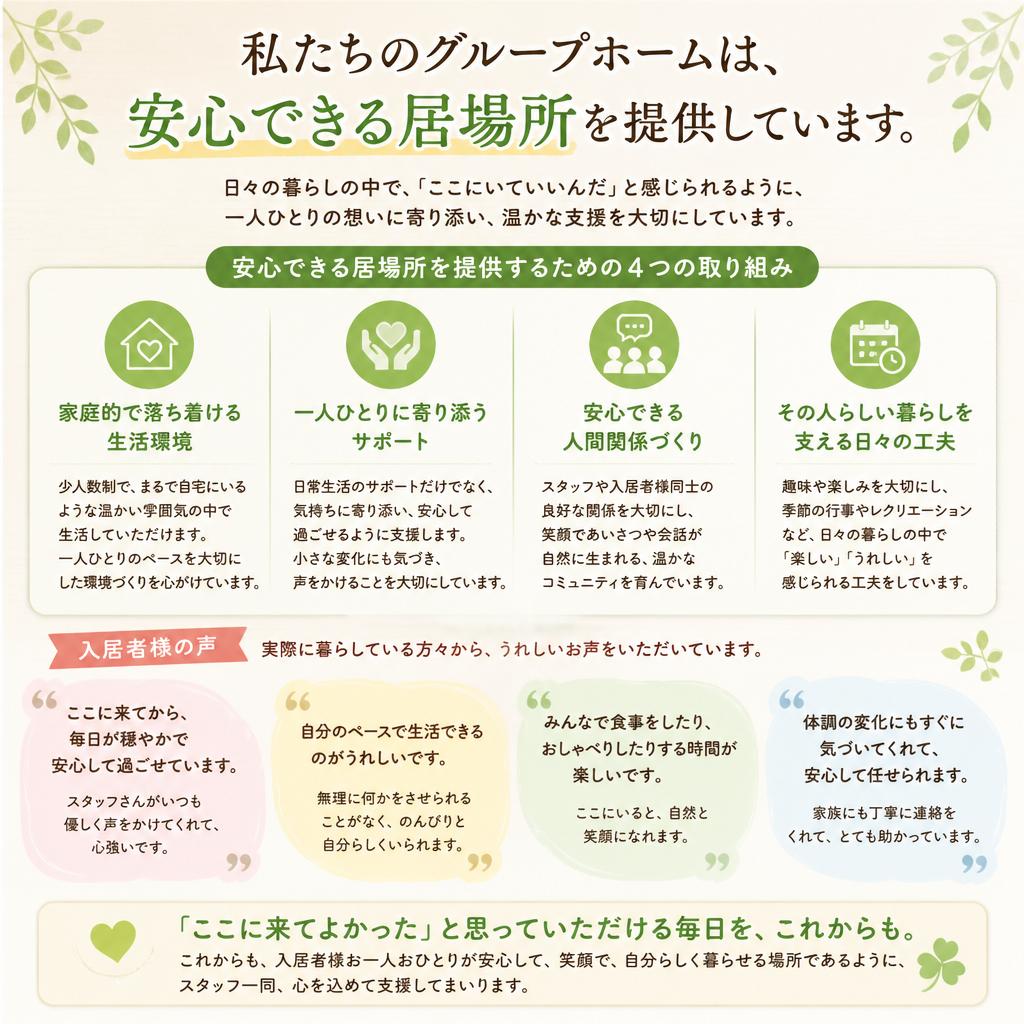 居場所としてのグループホーム