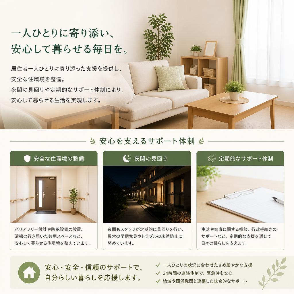 安心安全な住環境
