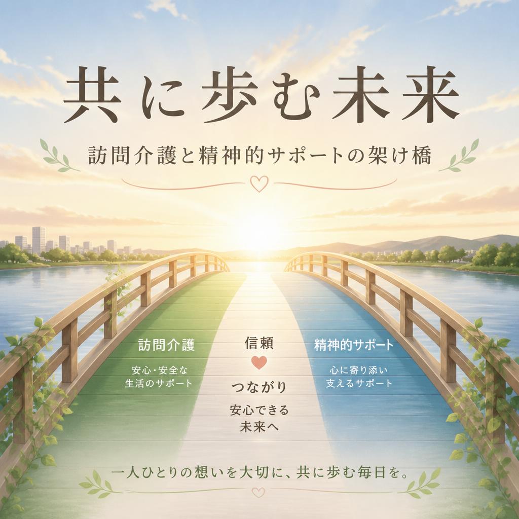 共に歩む未来、訪問介護と精神的サポートの架け橋 | 暁希乃家 | 刈谷市 | 豊明市 | みよし市 | 