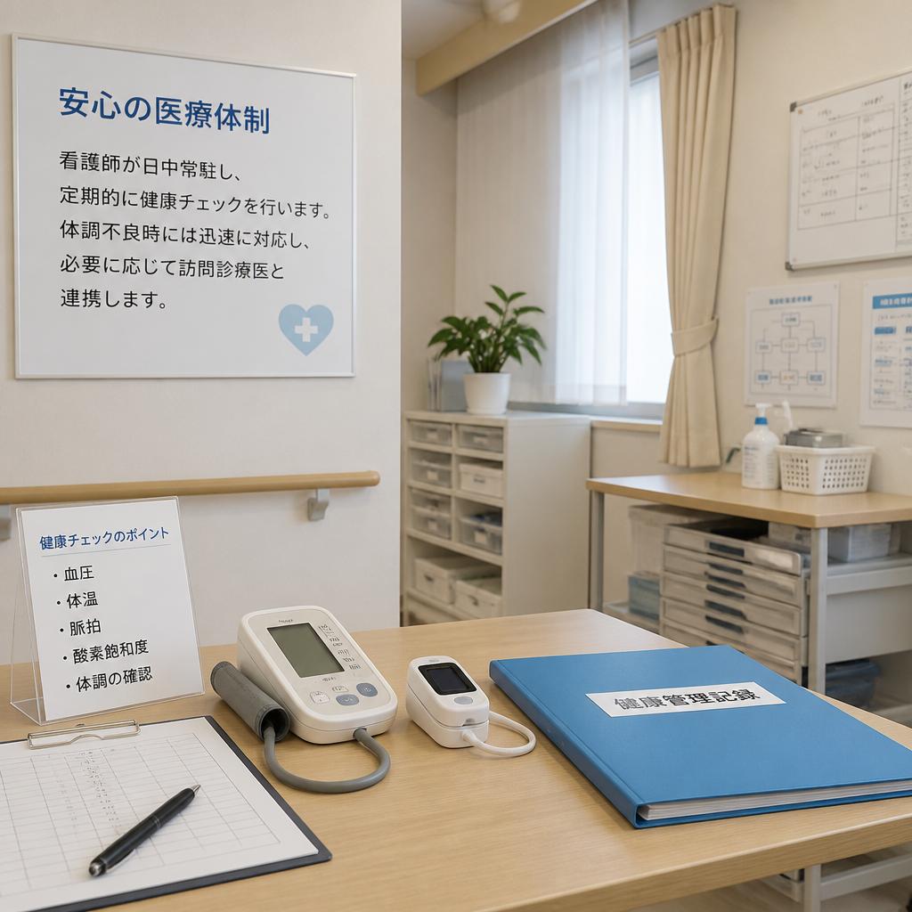安心の医療ケアで体調管理を徹底