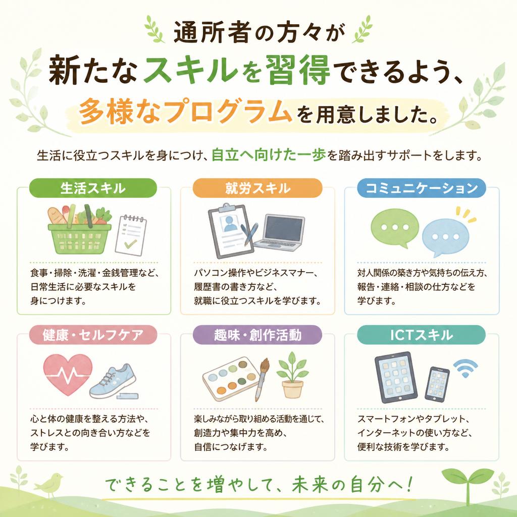 スキルアップのためのプログラム