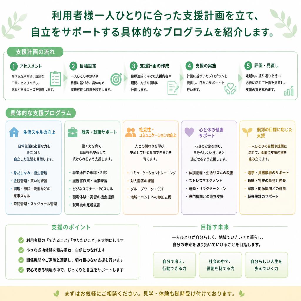 自立支援のためのプログラム