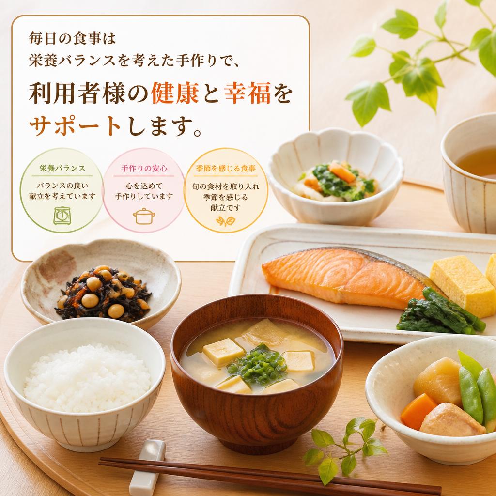 心温まる手作りの食事