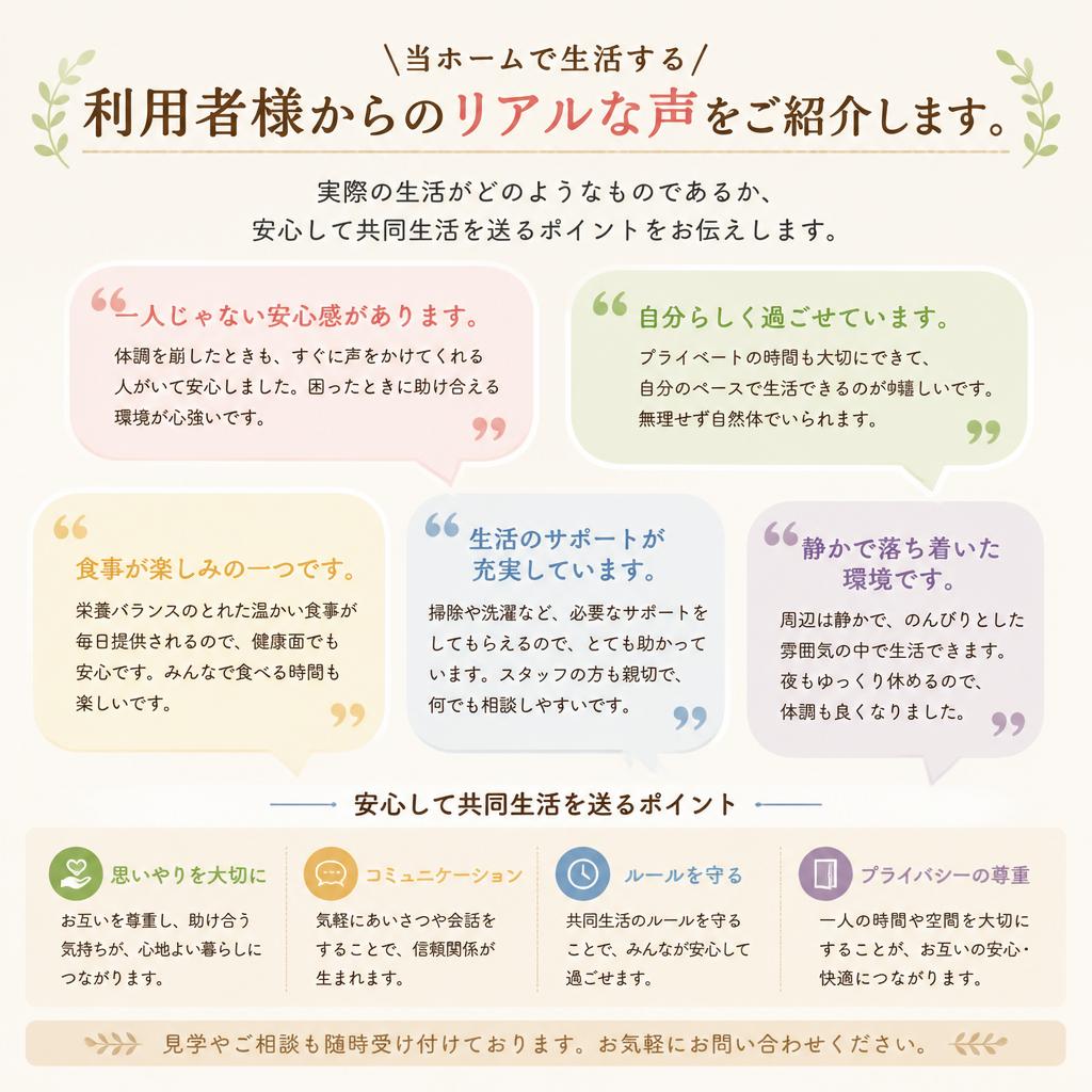 利用者の声