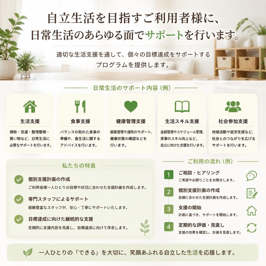 自立生活を支える取り組み